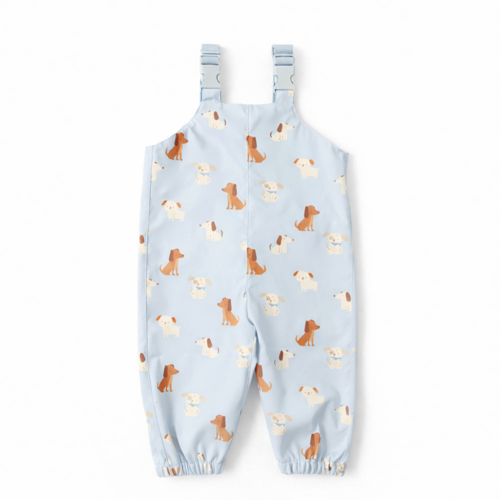 Tiny Tales Baby Rain Overalls - PUPPIES